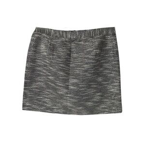Banana Republic Women’s Black/White Tweed w/Metallic Threading Skirt Size 12